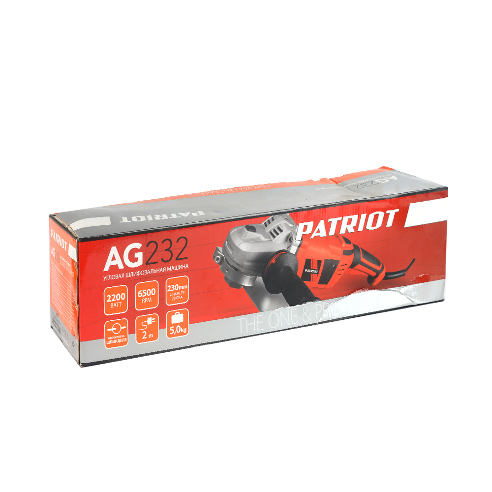Машина углошлифовальная (УШМ) Patriot AG 232 110301262