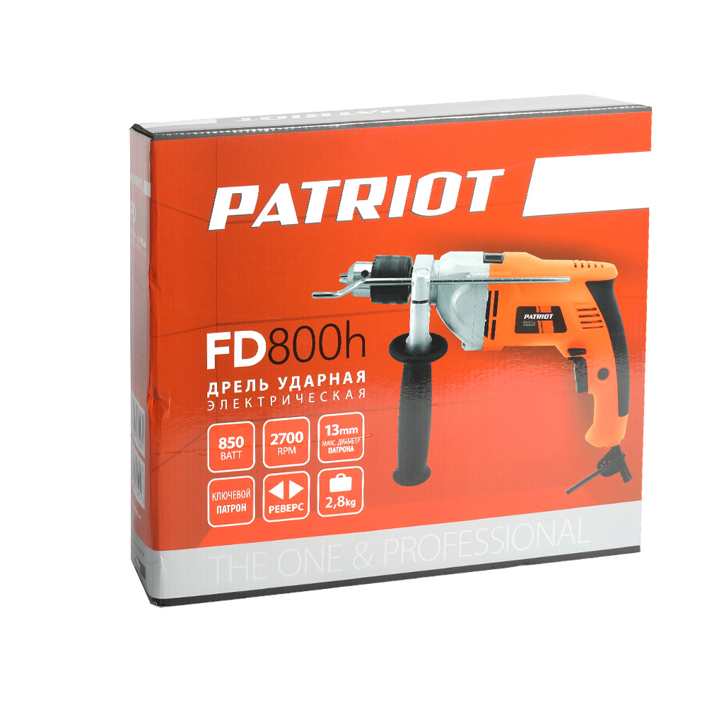 Дрель электрическая ударная Patriot FD 800h 120301460