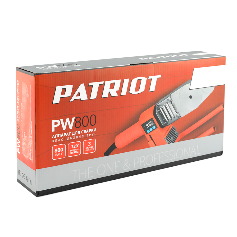 Аппарат для сварки пластиковых труб Patriot PW 800 170302015