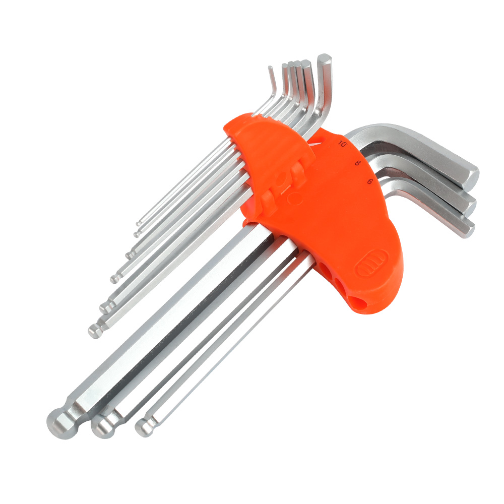 Набор ключей PATRIOT SKH-9L, шестигранные с шаром, длинные, 1,5-10мм, CRV, 9 шт 350002008