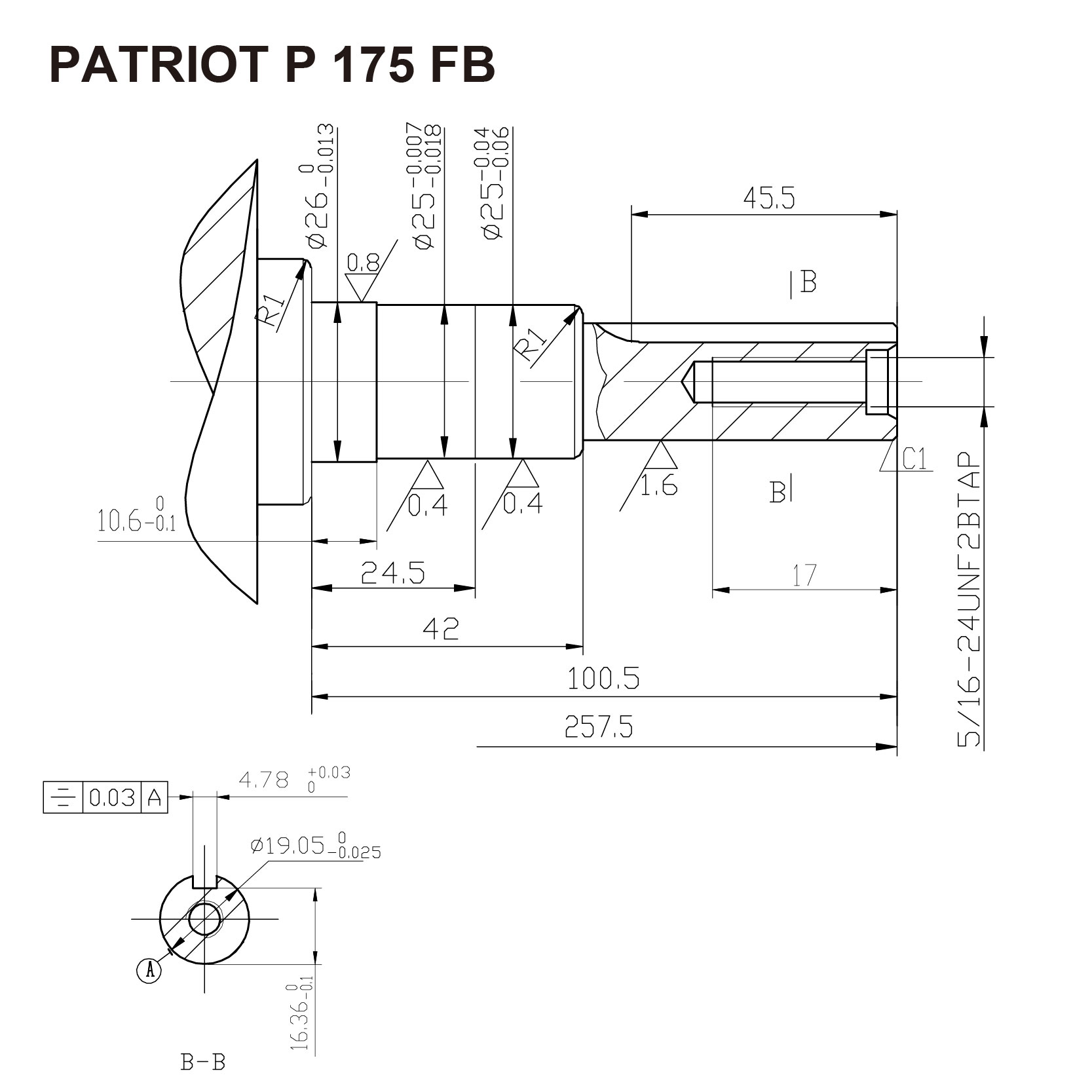 Двигатель PATRIOT P175FB 470108120