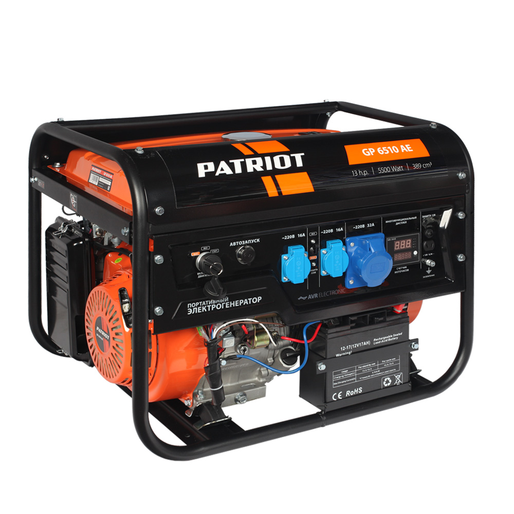 Генератор бензиновый Patriot GP 6510AE 474101580 ― PATRIOT