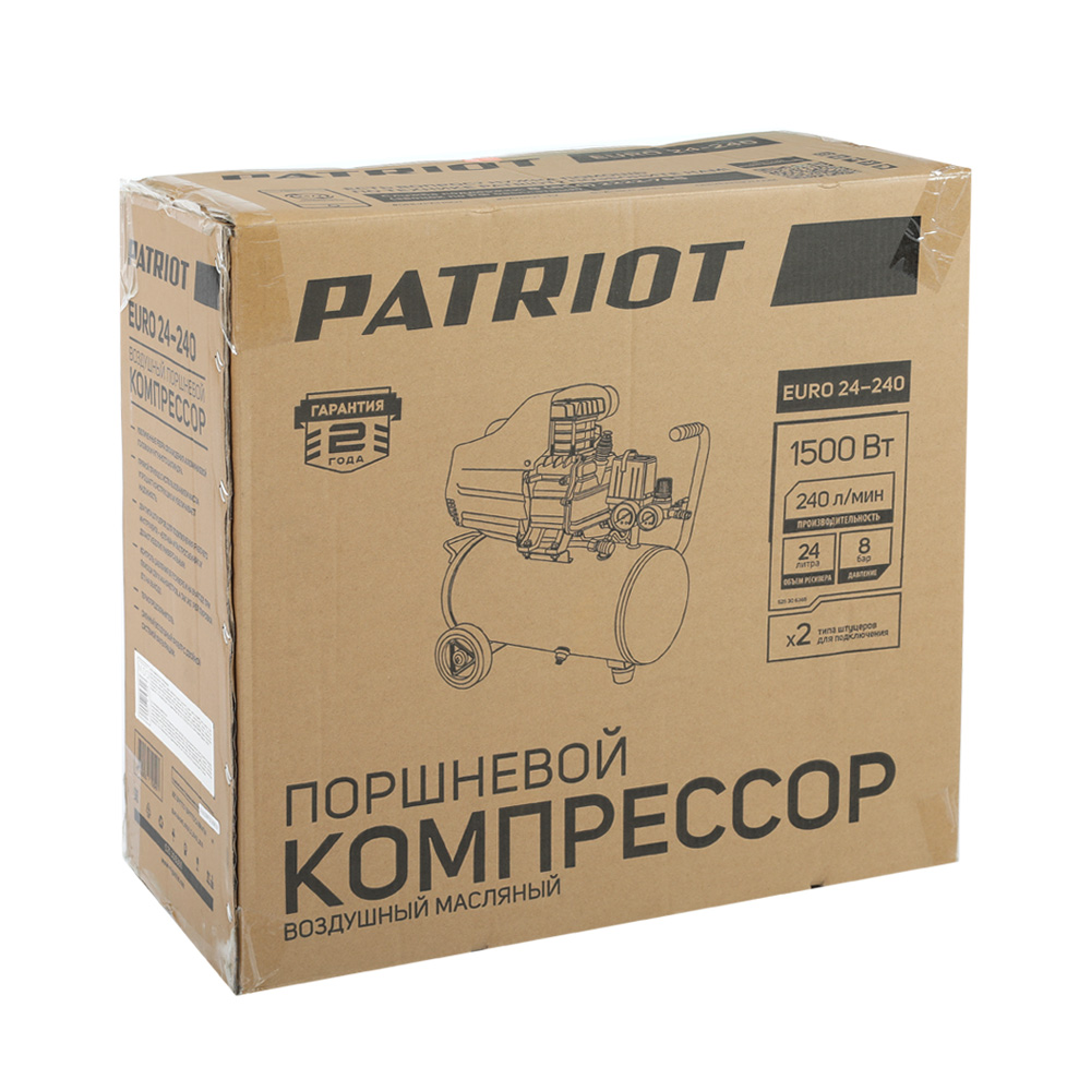 Компрессор поршневой масляный Patriot EURO 24-240 525306365