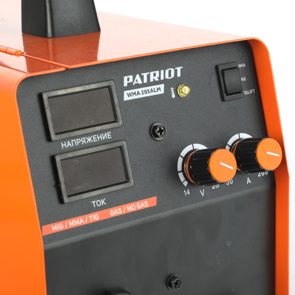 Полуавтомат сварочный инверторный Patriot WMA 205ALM MIG/MAG/MMA 605301865